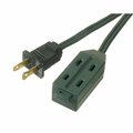 American Imaginations 13 AMP Plastic Green Outdoor Triple Outlet AI-37229